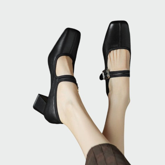 Olivia - Chaussures Mary Jane à talon bloc