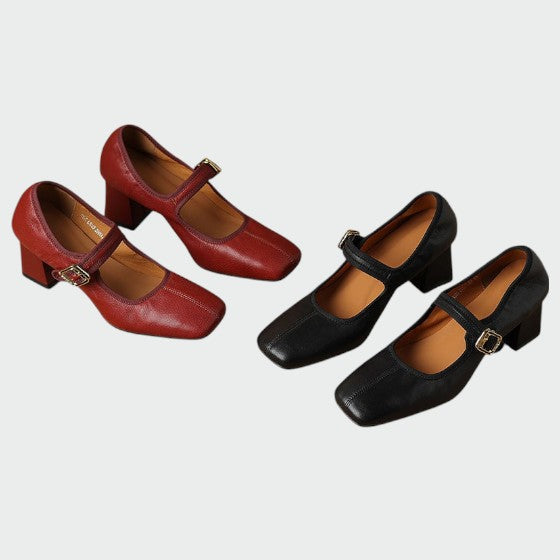 Olivia - Chaussures Mary Jane à talon bloc