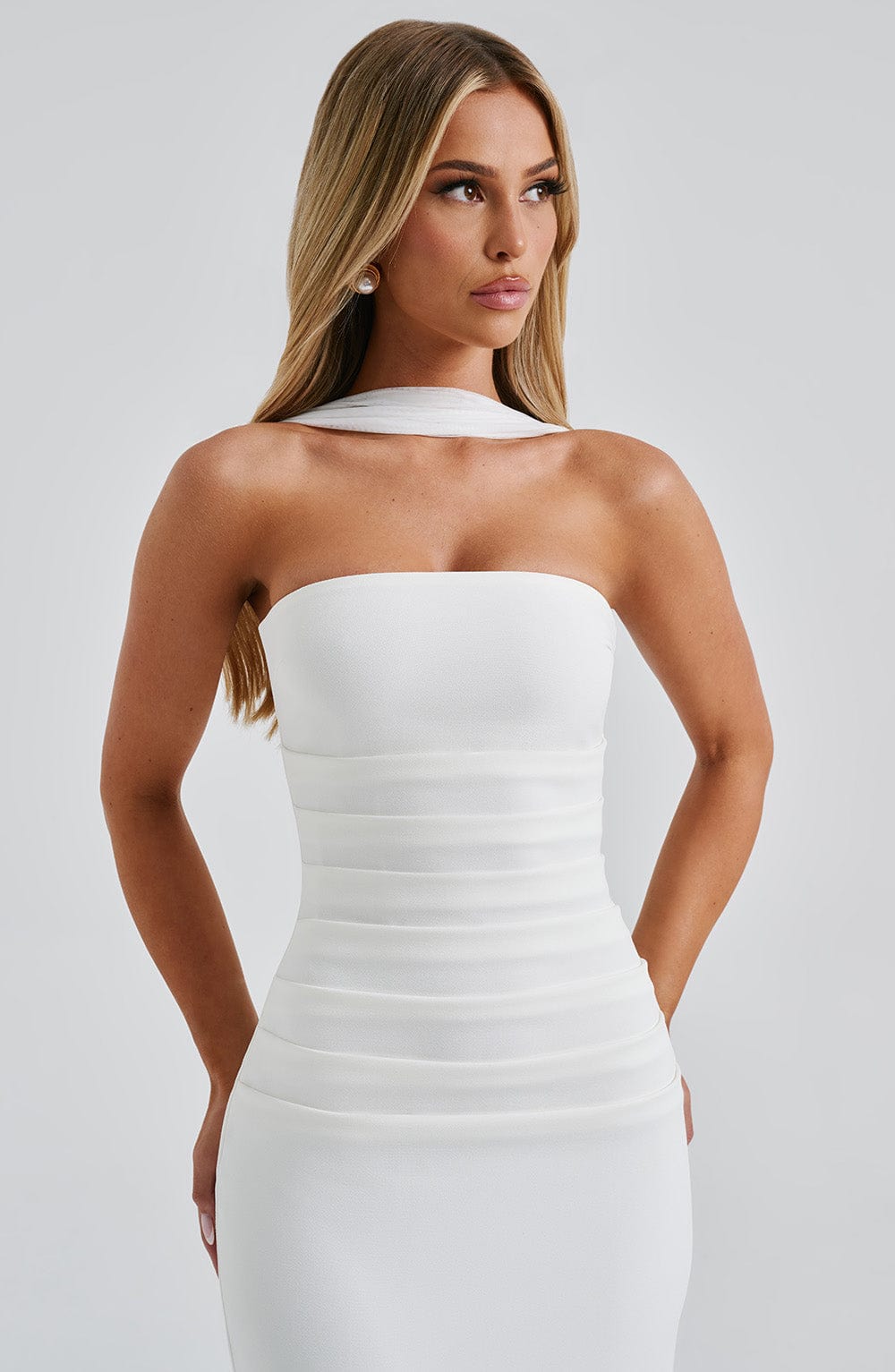 Robe Longue Yulia - Ivoire